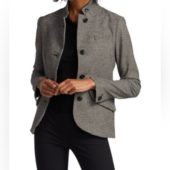 rag & bone Jackets & Blazers - Rag & Bone Monochrome Houndstooth Jacket